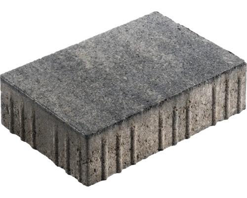 Pavé rectangulaire Crescendo mélange gris anthracite avec mini-chanfrein 30x20x8 cm