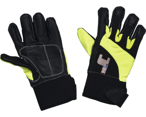 Deux gants de travail avec renfort en cuir