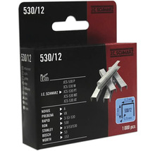 J.C. Schwarz Heftklammern 530/12, 1000 Stück