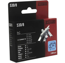 Agrafes J C Schwarz 530/8, 2000 pièces