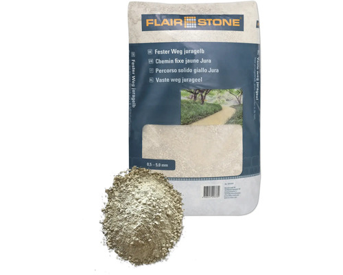 Chemin fixe FLAIRSTONE jaune Jura anti-mauvaises herbes 0,5-5 mm 20 kg