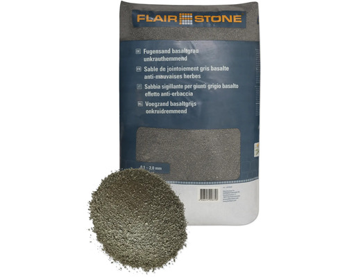 Sable de jointoiement FLAIRSTONE gris basalte anti-mauvaises herbes 20 kg