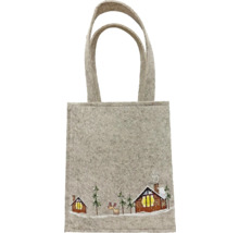 Sac en feutre avec motif hivernal