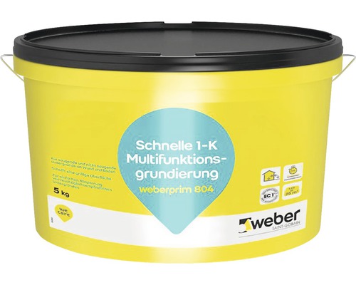 Couche de fond rapide multifonctionnelle weber.prim 804 5 kg Seau d''apprêt multifonctionnel, 5 kg