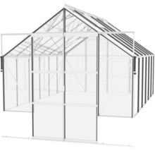 Serre Vitavia Cassandra 9900 verre de sécurité trempé 3 mm 257x385 cm aluminium