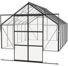 Serre Vitavia Cassandra 9900 verre de sécurité trempé 3 mm 257x385 cm noire