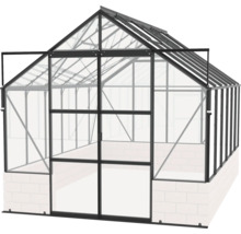 Serre Vitavia Cassandra 9900 verre de sécurité trempé 3 mm 257x385 cm noire
