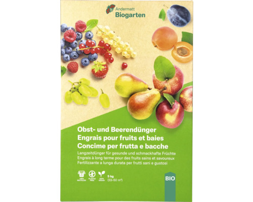 Andermatt Biogarten Obst- und Beerendünger 5 kg Andermatt Biogarten Obst- und Beerendünger