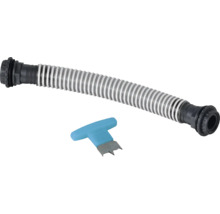 Flexibler Siphon mit Reinigungsspirale