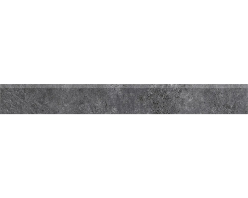 Plinthe de carrelage Grunge anthracite All in One 8x120 cm Parement en pierre gris