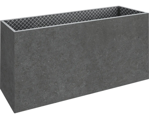 Blumentopf/Pflanztopf Portland Night Keramik anthrazit 60 x 30 x 60 cm Rechteckiger Pflanzkasten für den Außenbereich