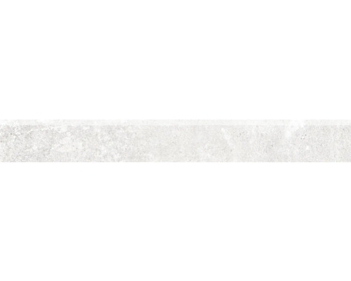 Plinthe de carrelage Grunge white All in One 8x120 cm Carreau en grès cérame