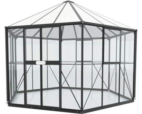 Gewächshaus mit Rahmen und Glaswänden