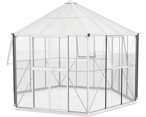 Gewächshaus mit Rahmen und Fenstern