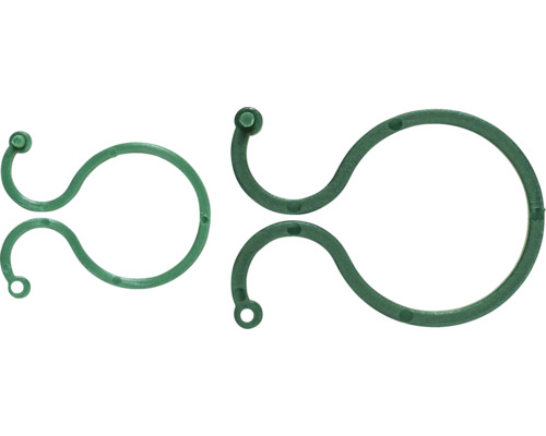 Anneau de fixation FloraSelf vert 25 pièces pinces à plantes Clips pour plantes pour la fixation