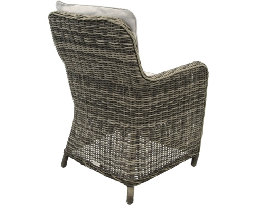 Gartenstuhl aus Rattan mit Polster