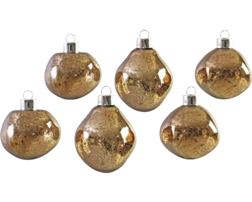 Boules de Noël Ø 6 cm bronze