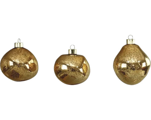 Weihnachtskugeln Ø 8 cm gold