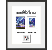Cadre photo aluminium Premium de dimensions 24 x 30 cm et 18 x 24 cm