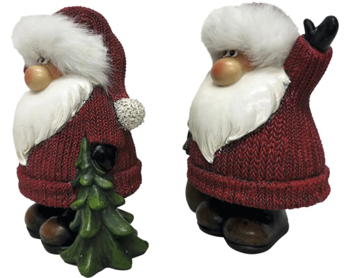 Figurine de décoration Père Noël h 13.5 assorti