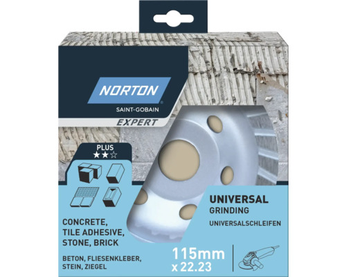 Norton Expert Meule universelle 115mm x 22.23mm en carton