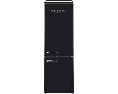 Réfrigérateur avec compartiment congélation Trisa Frescolino Classic 300 l lxhxp 59.9x192x62.8 cm noire