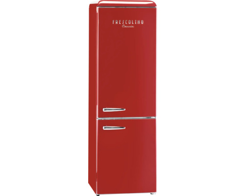 Réfrigérateur avec compartiment congélation Trisa Frescolino Classic 300 l lxhxp 59.9x192x62.8 cm rouge