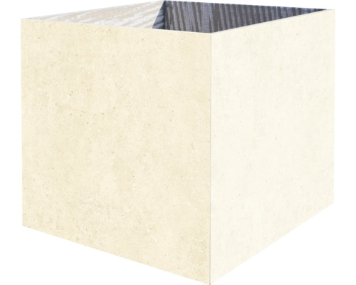 Pot de fleurs Portland Ice céramique blanc 90x30x60 cm
