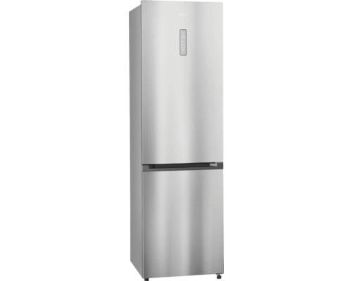 Ensemble réfrigérateur-congélateur Trisa 378 l lxhxp 66x201.8x59.5 cm acier inoxydable