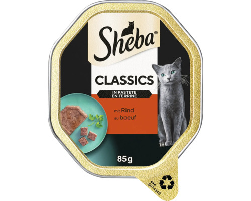 Sheba Classics en pâté au bœuf 85g