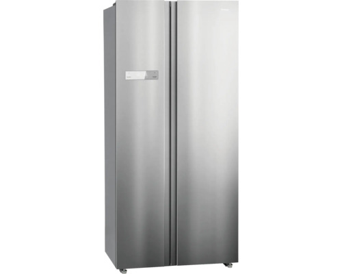 Réfrigérateur Trisa Side by Side 592 l lxhxp 91x177.5x69.8 cm acier inoxydable