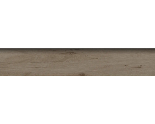 Carrelage de plinthe MIRAVA OSLO walnut dark 8x60x0.8 cm Texture de plancher en bois