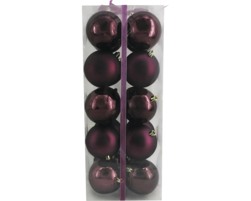 Boules de Noël Mix paquet de 30 violettes