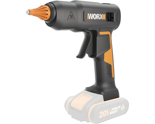 Pistolet à colle chaude sans fil avec buse orange de Worx