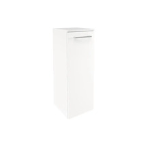 Meuble bas blanc avec porte et poignée pour salle de bain