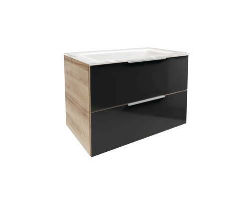 Meuble sous-vasque avec deux tiroirs et lavabo