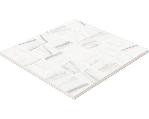 Carreau de mosaïque en céramique aspect tressé