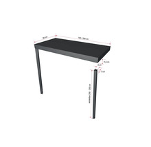 Tischplatte mit Tischbeinen und Massangaben