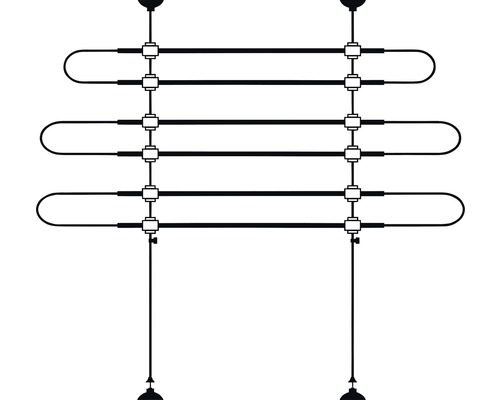Radiateur tubulaire pour montage au plafond