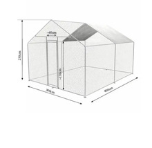 Freilaufgehege Zipper DIY Heimtiergehege 300x400x250 cm ZI-CR342