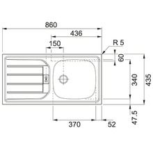 Bloc cuisine complète Held Möbel Mailand 320 cm façade gris à haute brillance, corps graphite variante réversible