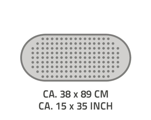 Tapis de douche avec trous, environ 38 x 89 centimètres