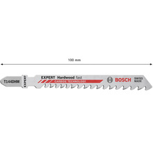 Lame de scie sauteuse Bosch Expert pour bois dur, 100 mm