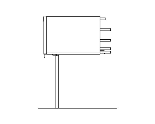 Briefkasten mit Ständer zur Montage