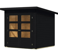 Abri de jardin Karibu Minna 2 212 x 210 cm noir