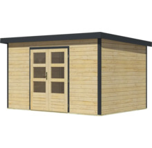 Gartenhaus aus Holz mit Doppeltür und Fenstern