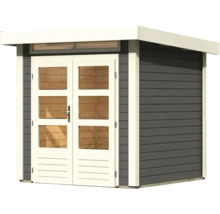 Abri de jardin avec double porte et fenêtre