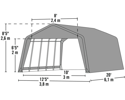 Dimensions d''un entrepôt de stockage