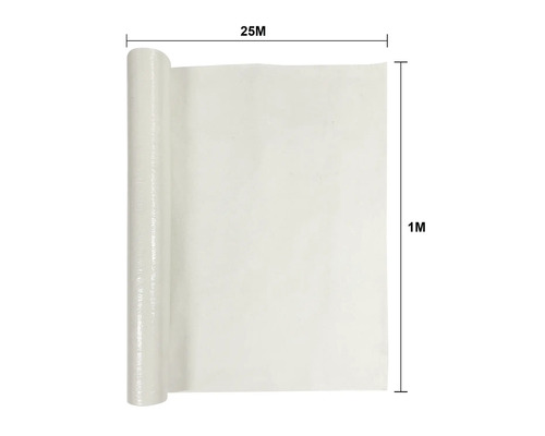 Rouleau de film de construction, 25 mètres de long, 1 mètre de large