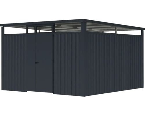 Abri de jardin en métal avec double porte